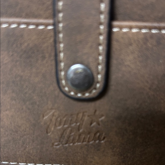 Tony Lama Brown Embroidered Clutch - Picture 4 of 4